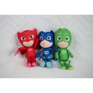 PJ Mask 9" Plush Dolls Catboy Owlette Gekko Just Play Soft Stuffed Toy Lot of 3